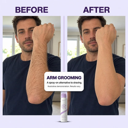 FAYA men's body hair removal mousse — arms demo