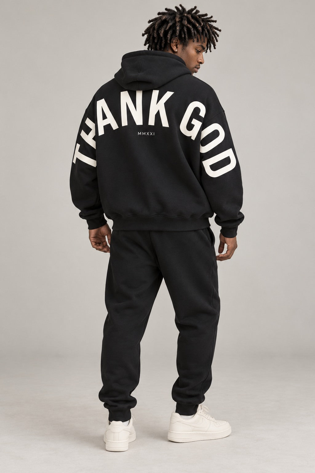 Thank God — banner black model set