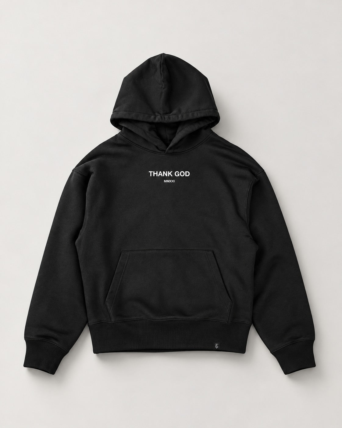 Thank God — banner black product front