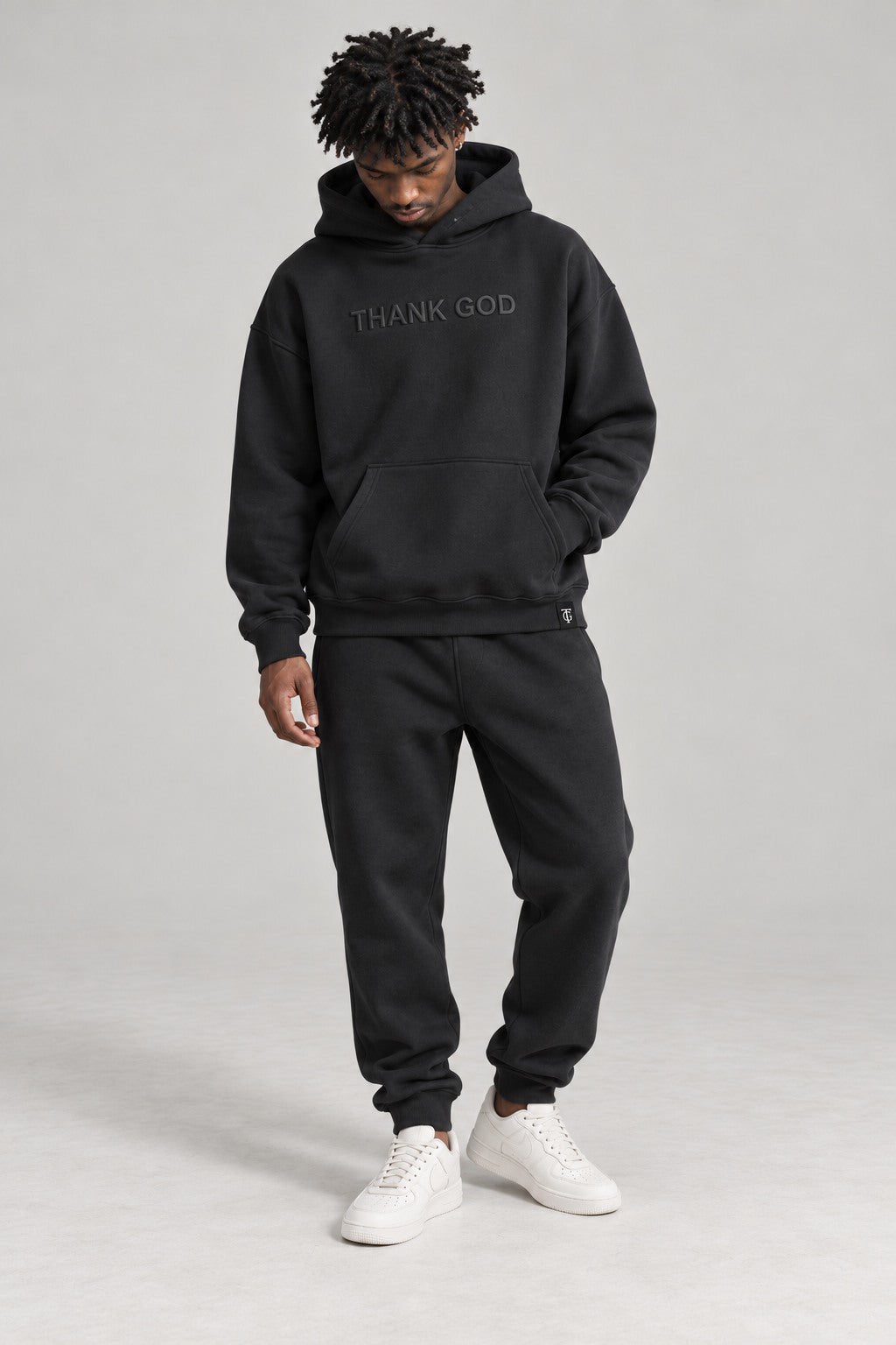 Thank God — embossed black model set