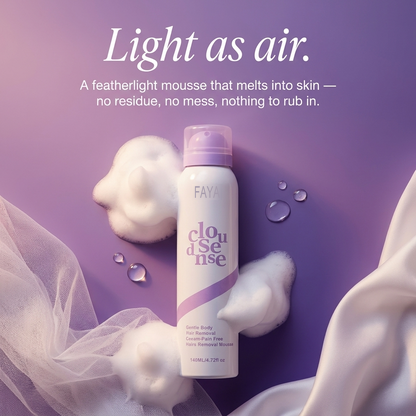 FAYA - Silky Smooth Skin in 10 Minutes, Pain-Free Mousse