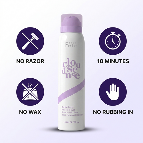 FAYA - Silky Smooth Skin in 10 Minutes, Pain-Free Mousse
