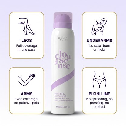 FAYA - Silky Smooth Skin in 10 Minutes, Pain-Free Mousse